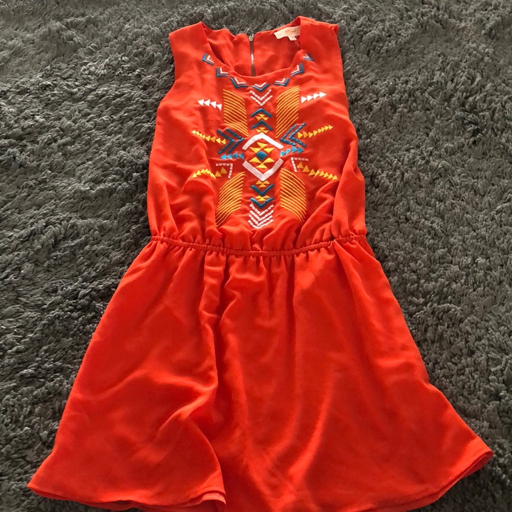 Tank dress with fun tribal print